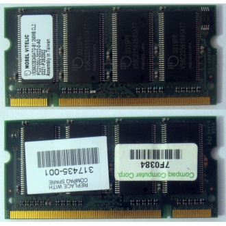 Модуль памяти 256MB DDR Memory SODIMM в Смоленске, DDR266 (PC2100) в Смоленске, CL2 в Смоленске, 200-pin в Смоленске, p/n: 317435-001 (для ноутбуков Compaq Evo/Presario) - Смоленск