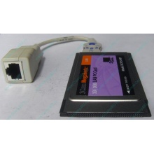 Сетевая карта для ноутбука 3COM Mehahertz 3CCFE574BT (PCMCIA) - Смоленск